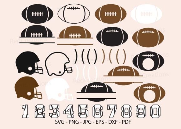 American Football Clipart for Graphics and Crafts