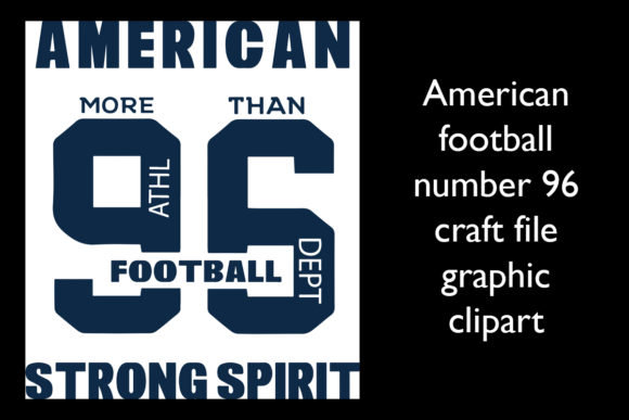 American Football Number 96 Craft File Graphics Review