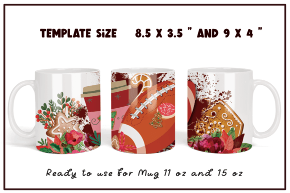 Football Christmas Coffee Mug Wrap: Graphics & Crafts Review