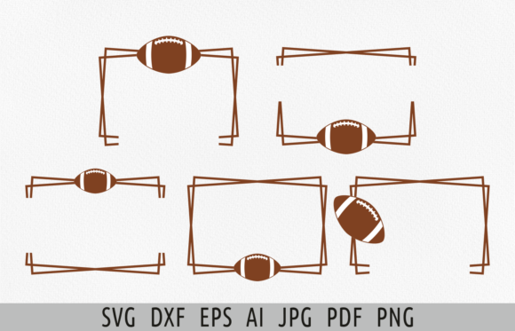 Football Frames SVG: Graphics & Crafts for Publishers