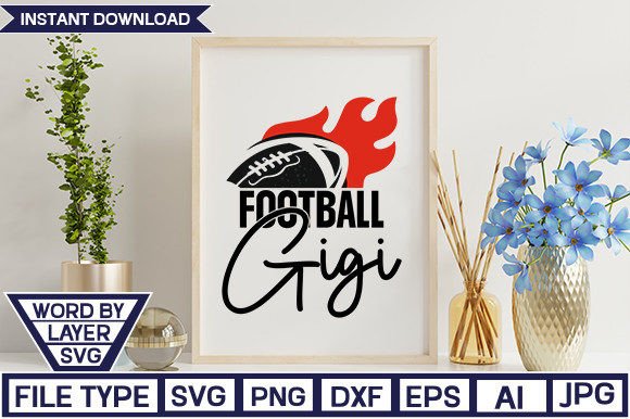 Football Gigi SVG: Graphics & Crafts Asset Review