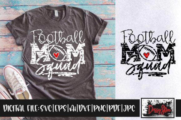 Football Mom Squad Grunge: Graphics & Crafts Review