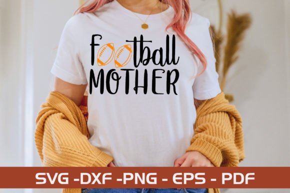 Football Mother SVG Design for Crafts and Graphics