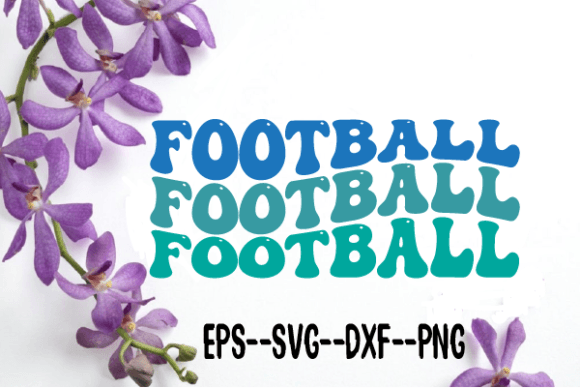 Football Retro Wavy SVG: Graphics & Crafts Asset Review