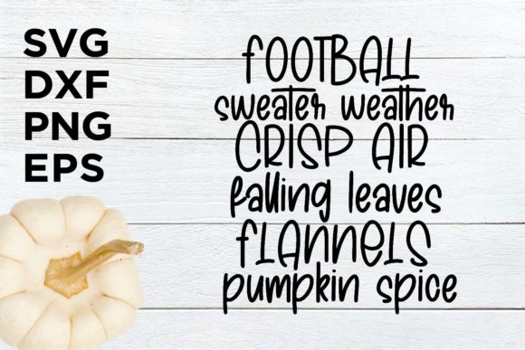 Football Sweater Weather Crisp Air SVG for Graphics & Crafts