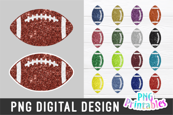 Glitter Football PNG Bundle: A Designer's Review