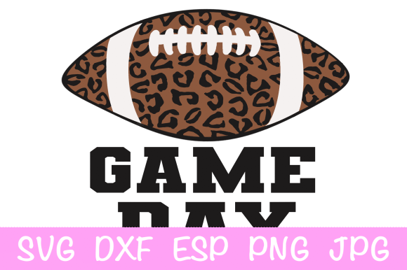 Leopard Football Game Day SVG: Graphics for Crafts