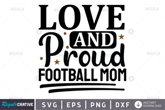 Love and Proud Football Mom SVG: A Stitch Test