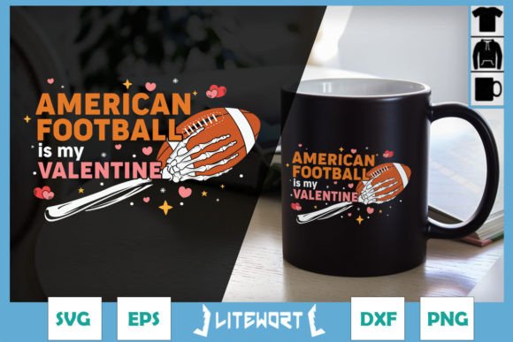 Skeleton American Football My Valentine: Graphics & Crafts Review